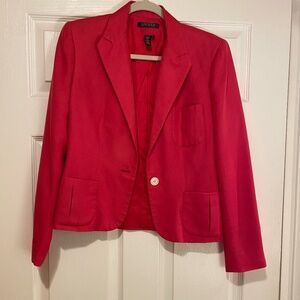 Ralph Lauren - Pink - 100% Silk Blazer - Size 4 - Amazing Condition - Very Soft
